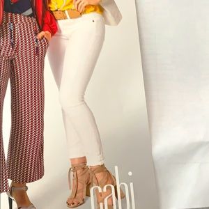 CAbi Cinch Skinny white jeans @60% off